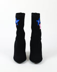 LOUIS VUITTON Silhouette Black Heart Ankle Boots 100