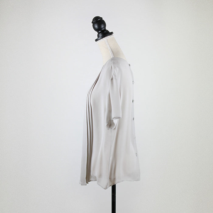 Prada Pleated Silk Top