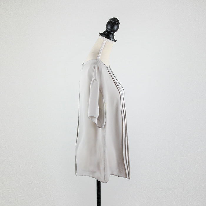 Prada Pleated Silk Top
