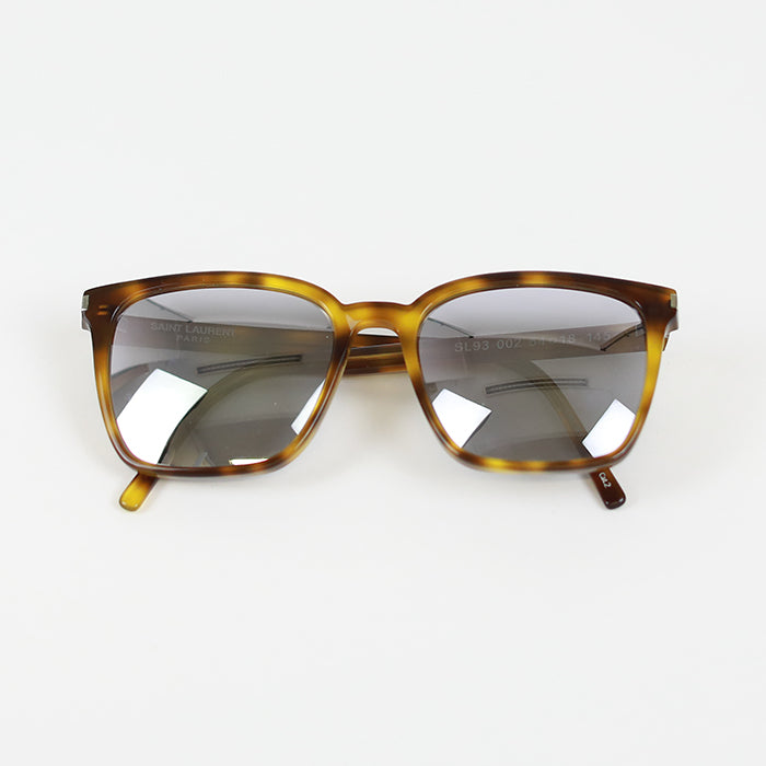 SAINT LAURENT Mirrored Oversized Square Sunglasses