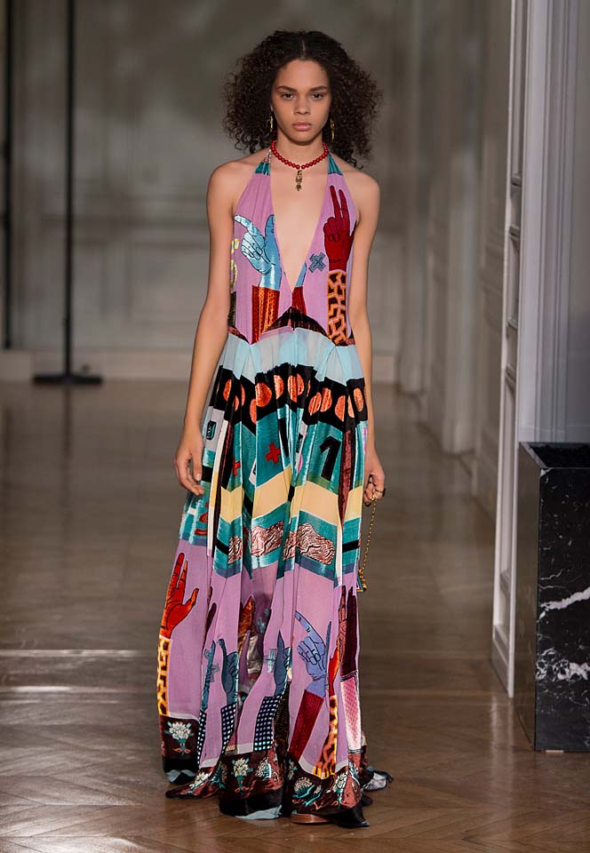 Valentino Printed maxi dress